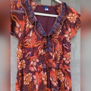 Floral Print Women's Top